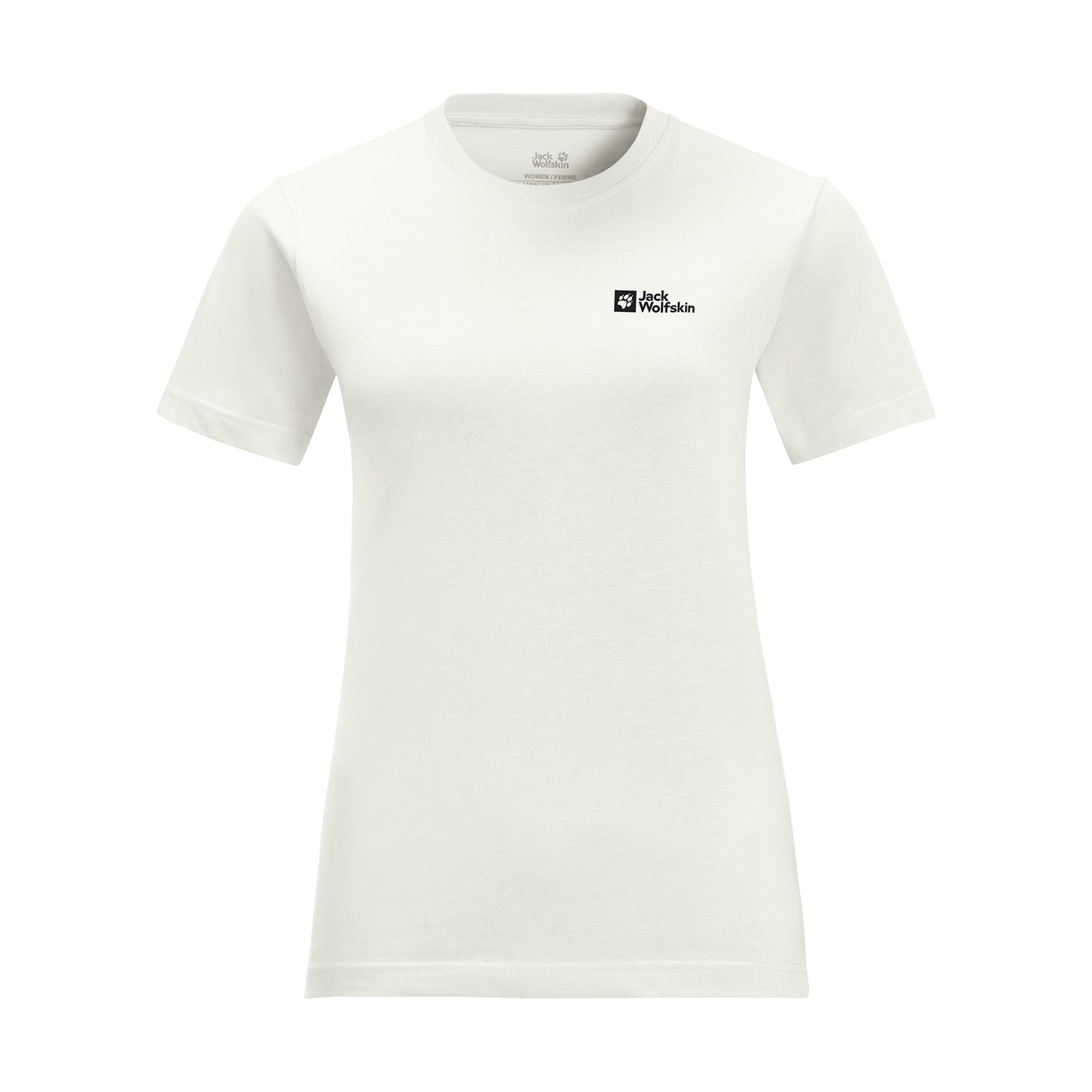 Jack Wolfskin Essential T Kadın Beyaz Tişört