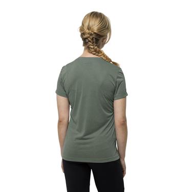  Jack Wolfskin Crosstrail T Kadın Yeşil Tişört