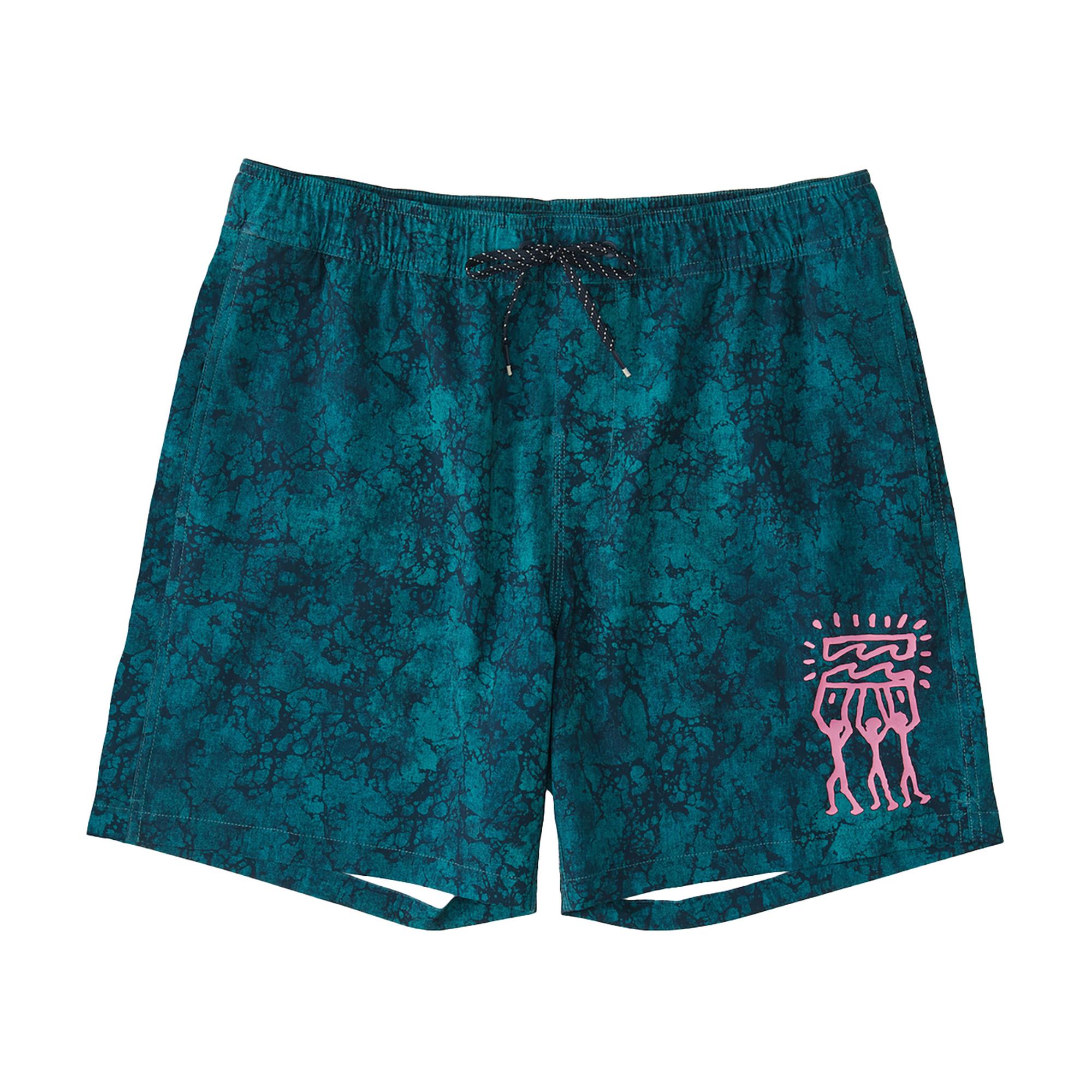 Billabong Riot Layback Erkek Mavi Volley Short
