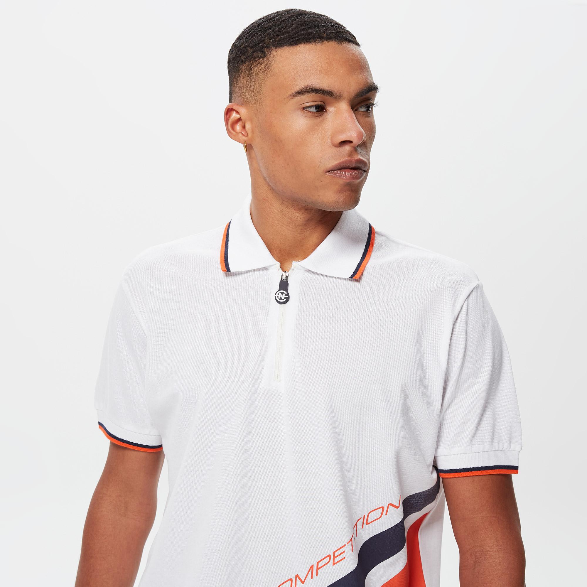 Nautica Erkek Beyaz Classic Fit Kısa Kollu Polo