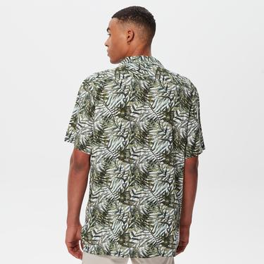  Nautica Erkek Yeşil Classic Fit Kısa Kollu Gömlek