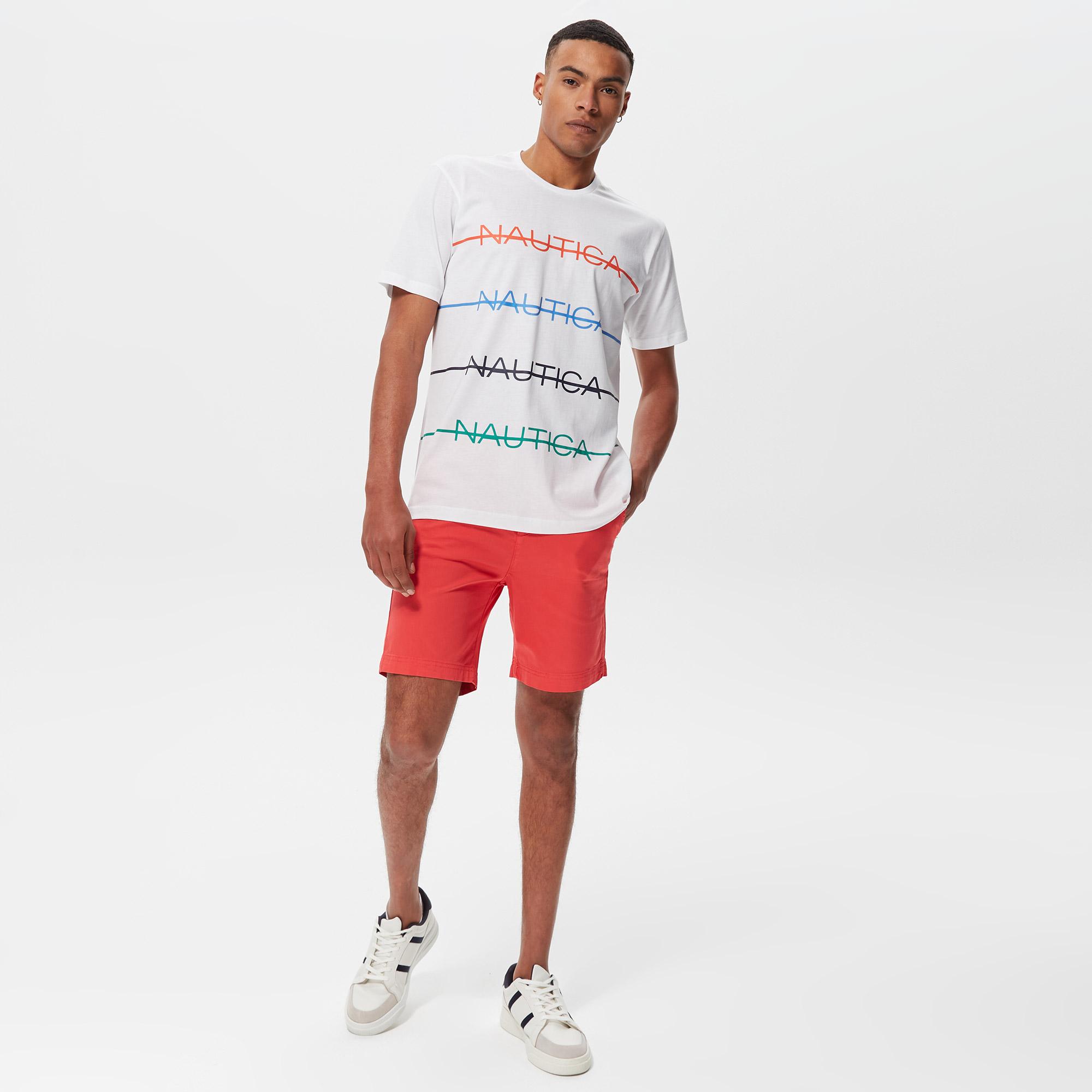 Nautica Erkek Kırmızı Bermuda Şort