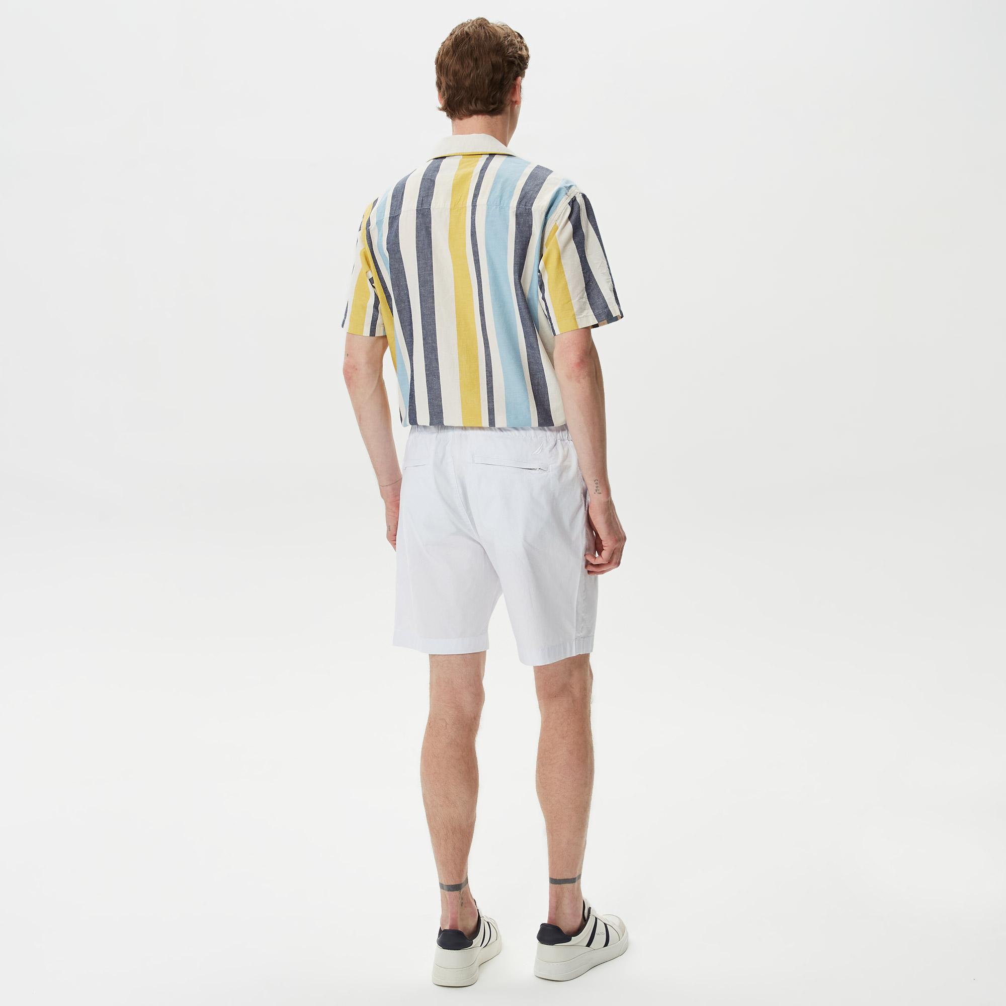 Nautica Erkek Beyaz Bermuda Şort