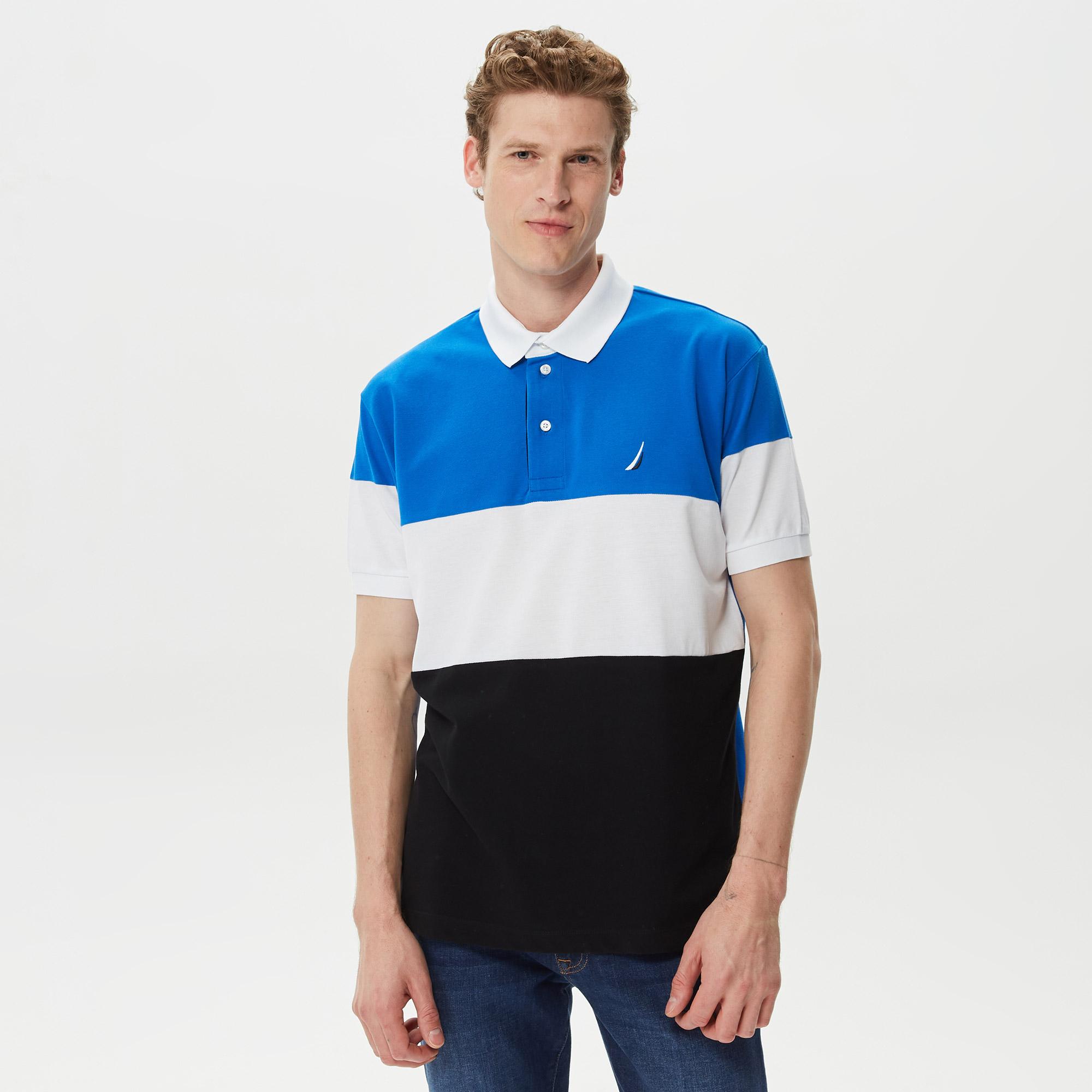 Nautica Erkek Mavi Classic Fit Kısa Kollu Polo