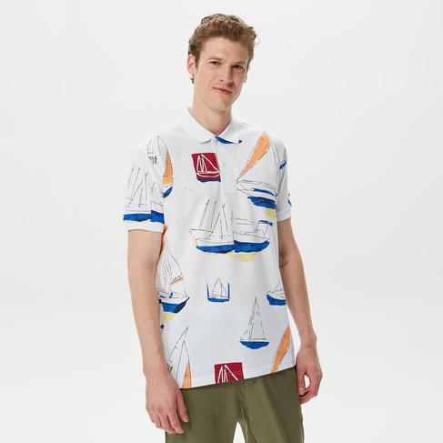  Nautica Erkek Beyaz Classic Fit Kısa Kollu Polo
