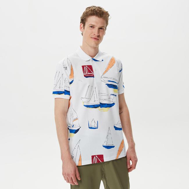  Nautica Erkek Beyaz Classic Fit Kısa Kollu Polo