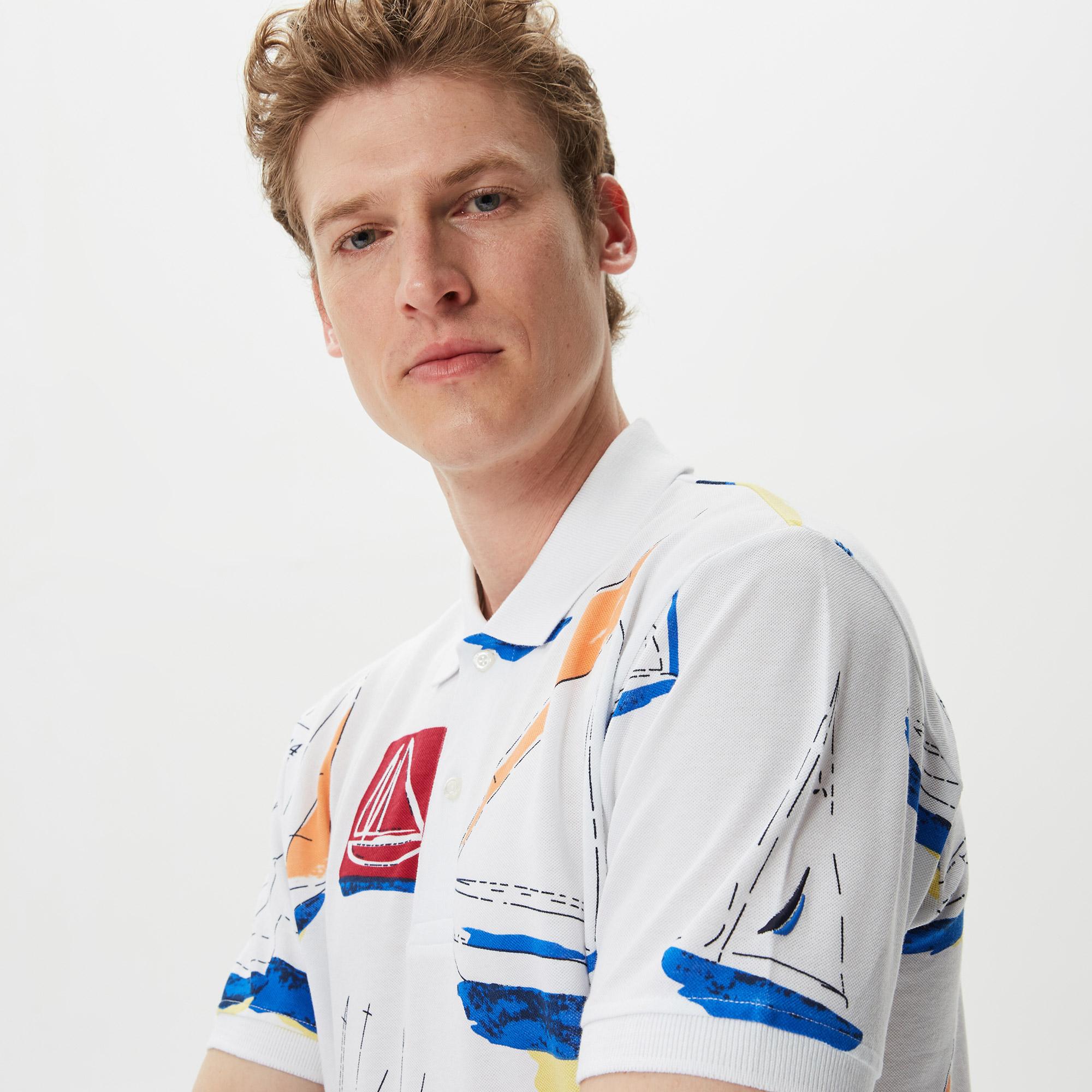 Nautica Erkek Beyaz Classic Fit Kısa Kollu Polo Yaka T-Shirt