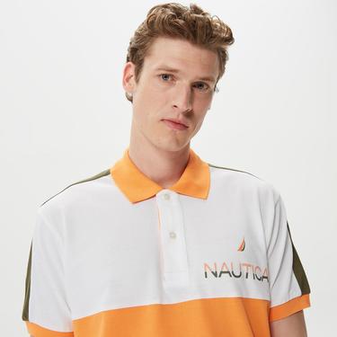  Nautica Erkek Turuncu Classic Fit Kısa Kollu Polo