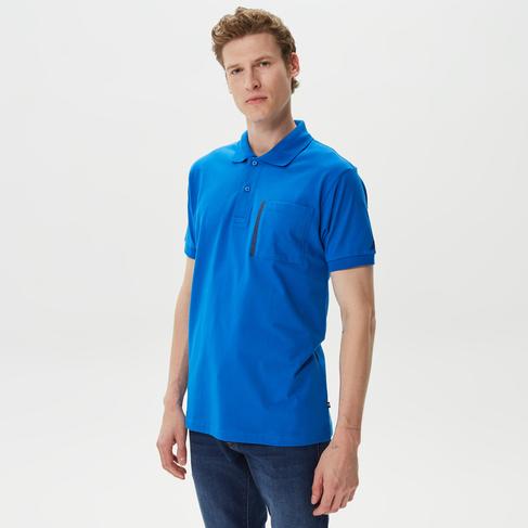  Nautica Erkek Mavi Classic Fit Kısa Kollu Polo