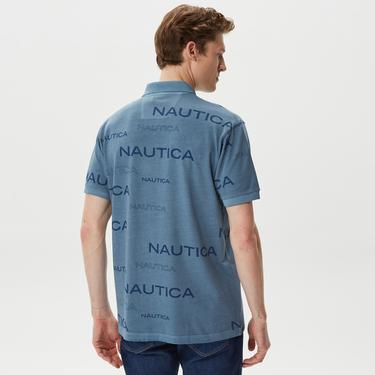  Nautica Erkek Mavi Classic Fit Kısa Kollu Polo