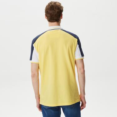  Nautica Erkek Sarı Classic Fit Kısa Kollu Polo