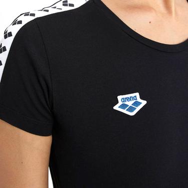  Team Kadın Siyah Günlük Stil Tişört 001225501