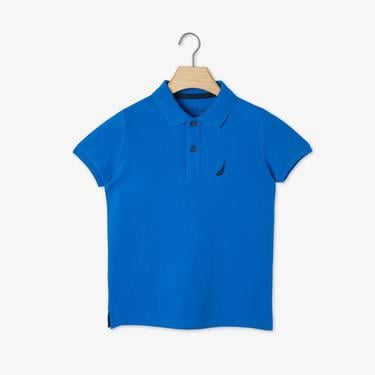  Nautica Erkek Çocuk Mavi Kısa Kollu Polo