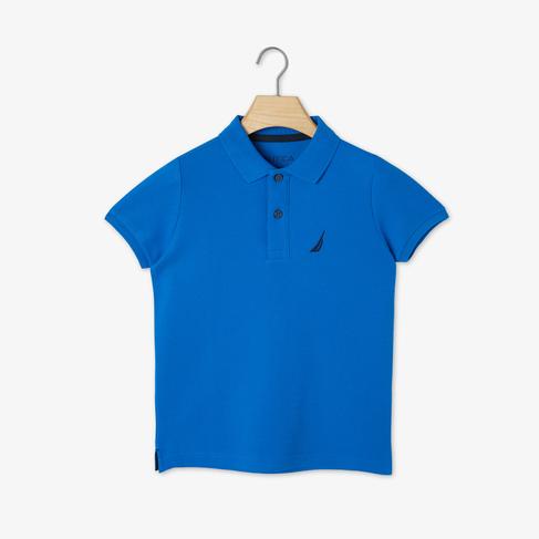  Nautica Erkek Çocuk Mavi Kısa Kollu Polo
