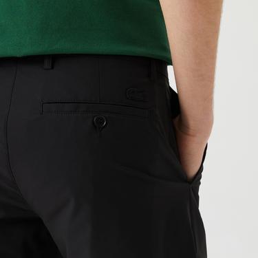  Erkek Slim Fit Siyah Bermuda