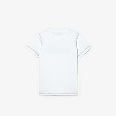  Lacoste Çocuk Baskılı Beyaz T-Shirt