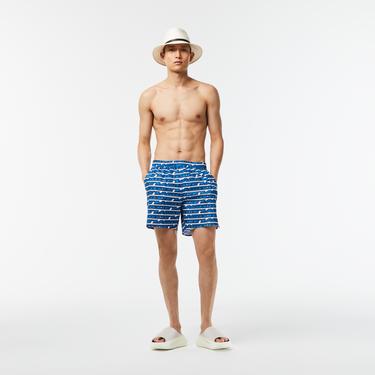  Active Erkek Baskılı Mavi Mayo Şort