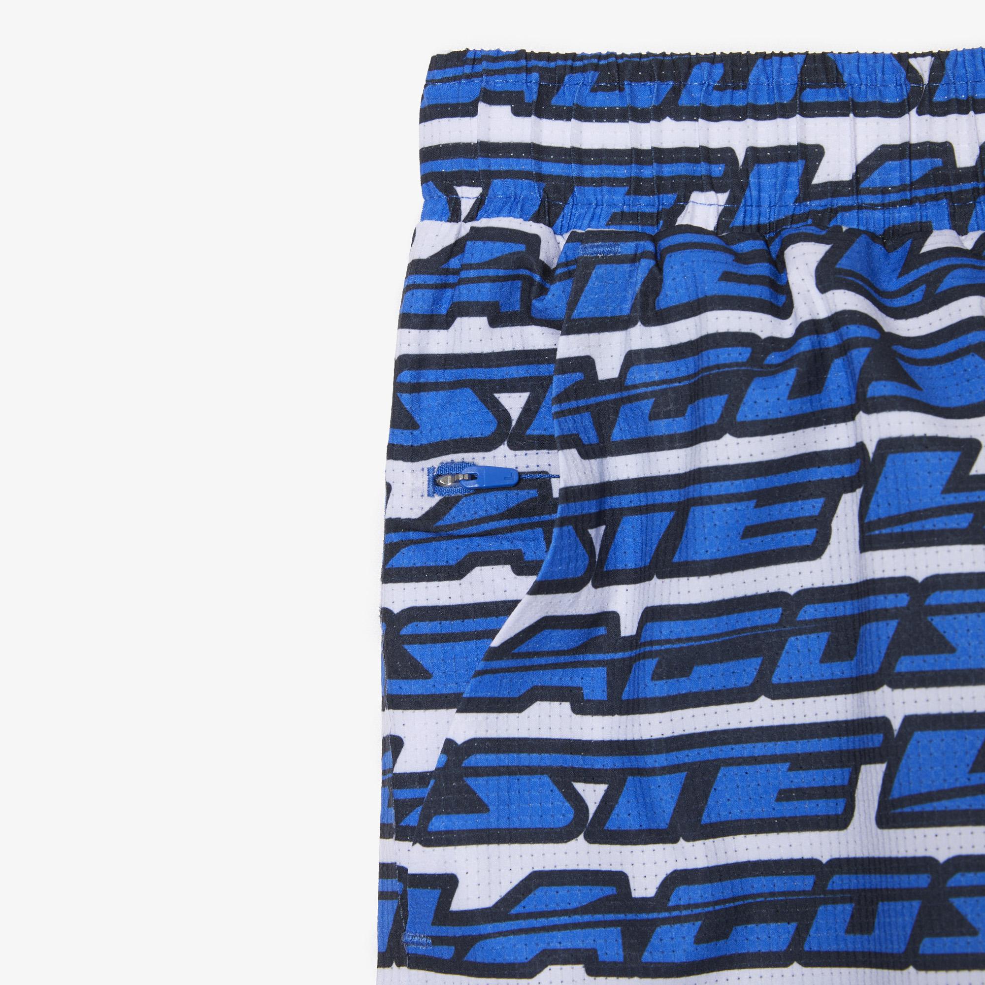 Active Erkek Baskılı Mavi Mayo Şort