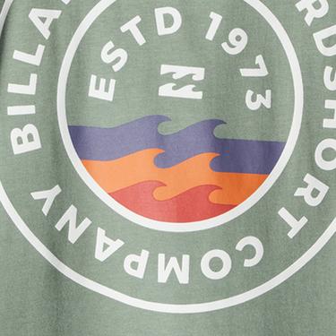  Billabong Walled Ss Erkek Yeşil Tişört