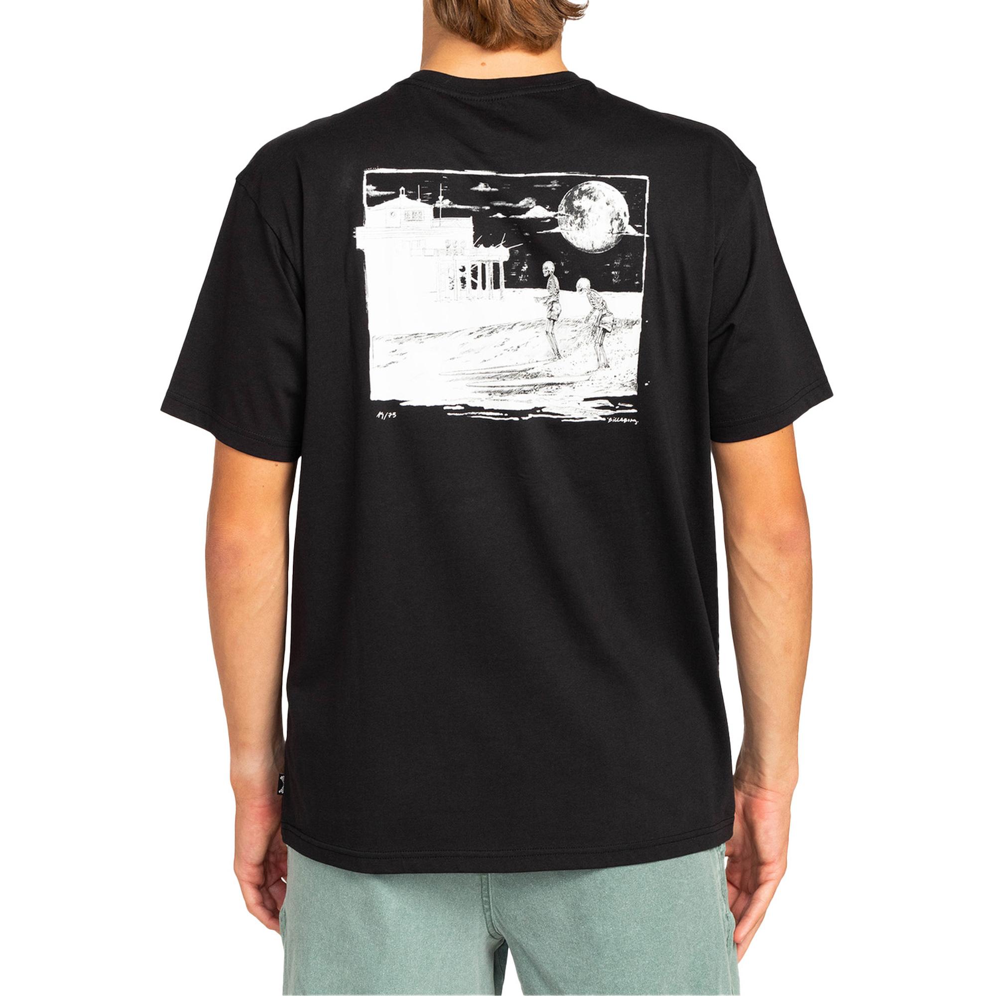 Billabong Night Ride Ss Erkek Siyah Tişört