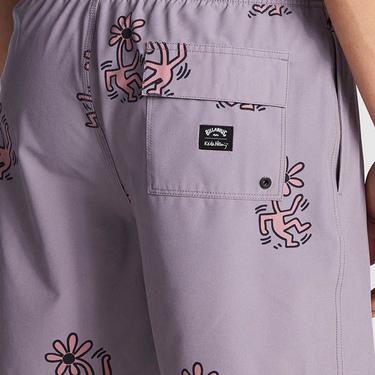  Billabong Flower Dance Layback Erkek Gri Volley Short
