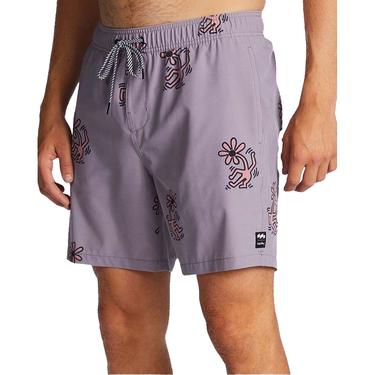  Billabong Flower Dance Layback Erkek Gri Volley Short