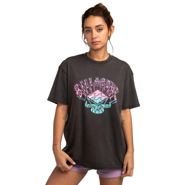  Billabong Follow The Sun Kadın Siyah Tişört