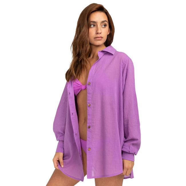  Billabong Swell Overshirt Kadın Pembe Gömlek