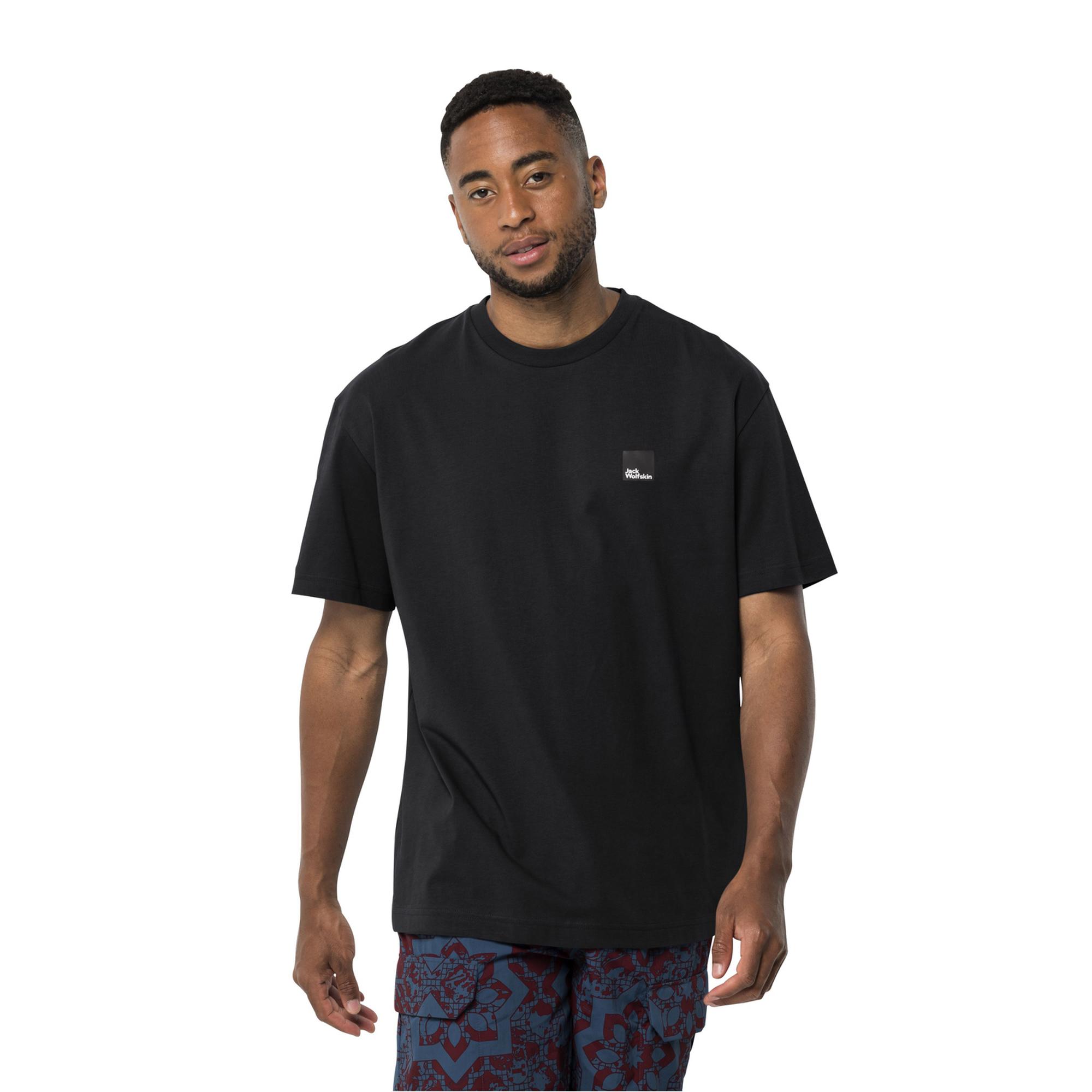 Jack Wolfskin Eschenheimer T Unisex Siyah Tişört