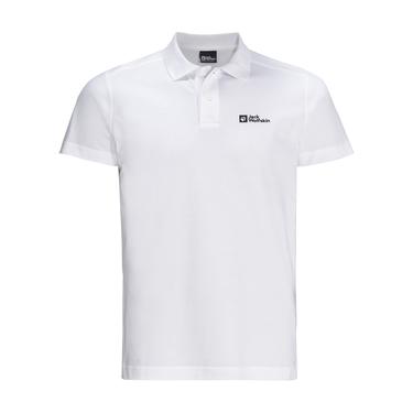  Jack Wolfskin Essential Polo Erkek Beyaz Polo Tişört