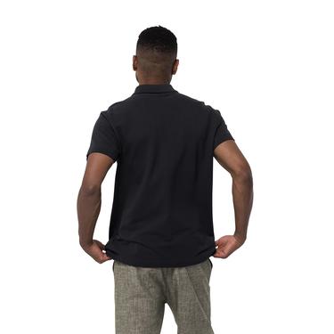  Jack Wolfskin Essential Polo Erkek Siyah Polo Tişört