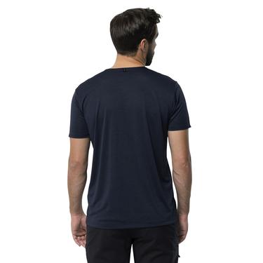  Jack Wolfskin Jwp T Erkek Mavi Tişört