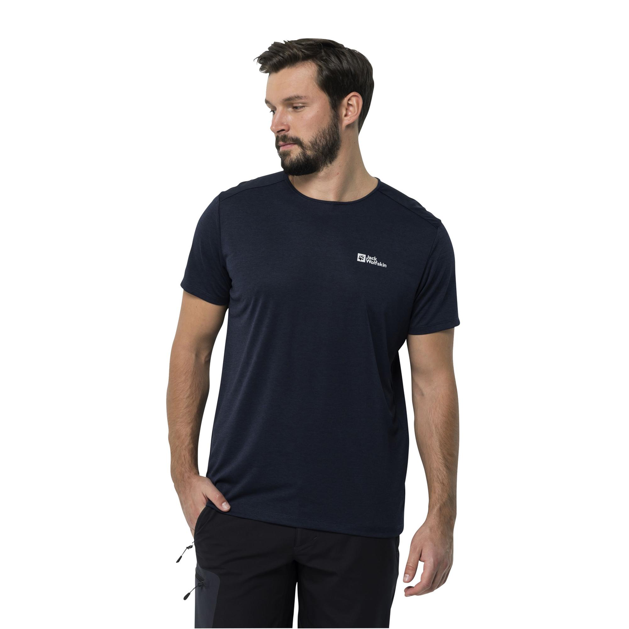 Jack Wolfskin Jwp T Erkek Mavi Tişört