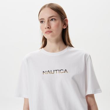  Nautica Kadın Beyaz T-Shirt