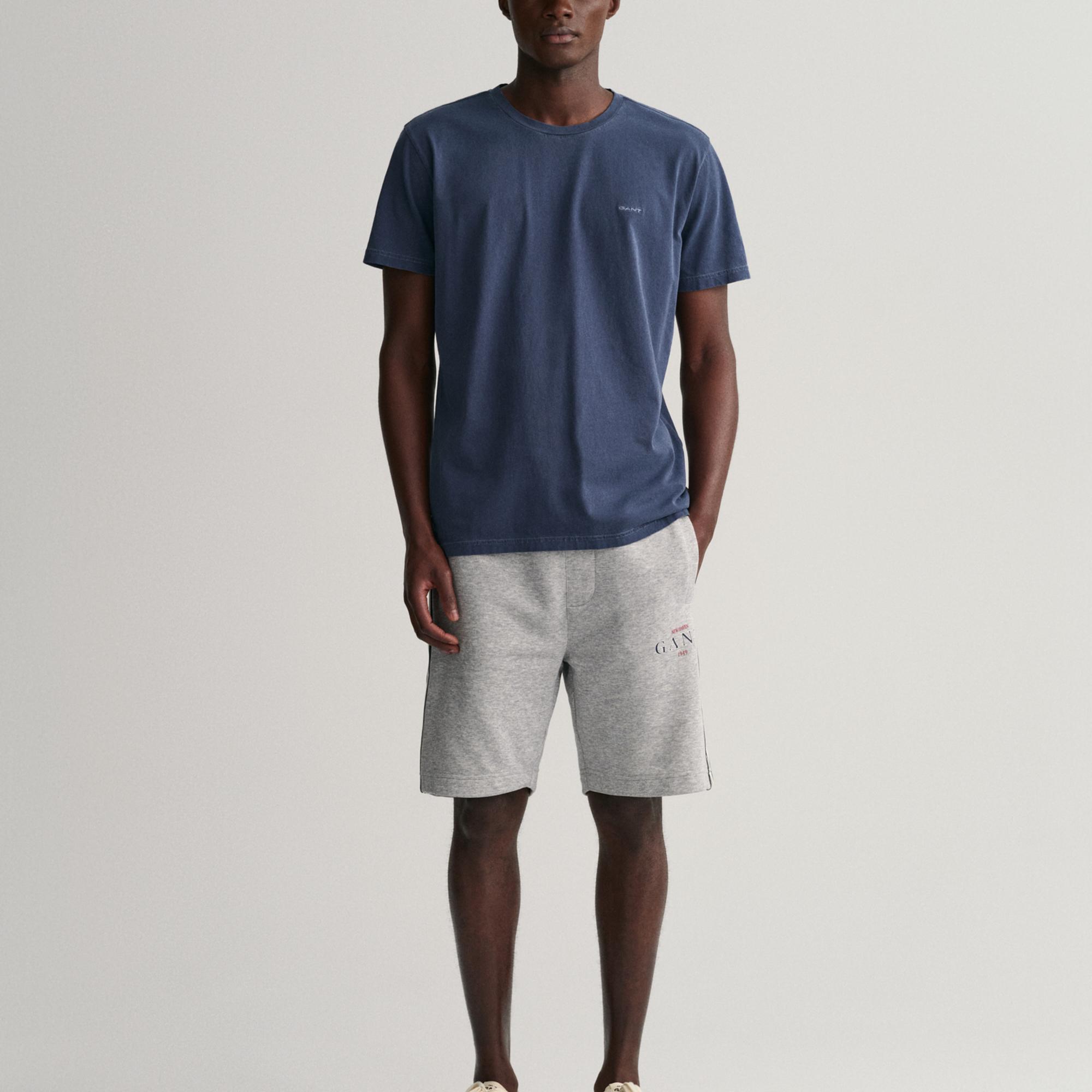 GANT Erkek Lacivert Relaxed Fit Bisiklet Yaka T-shirt