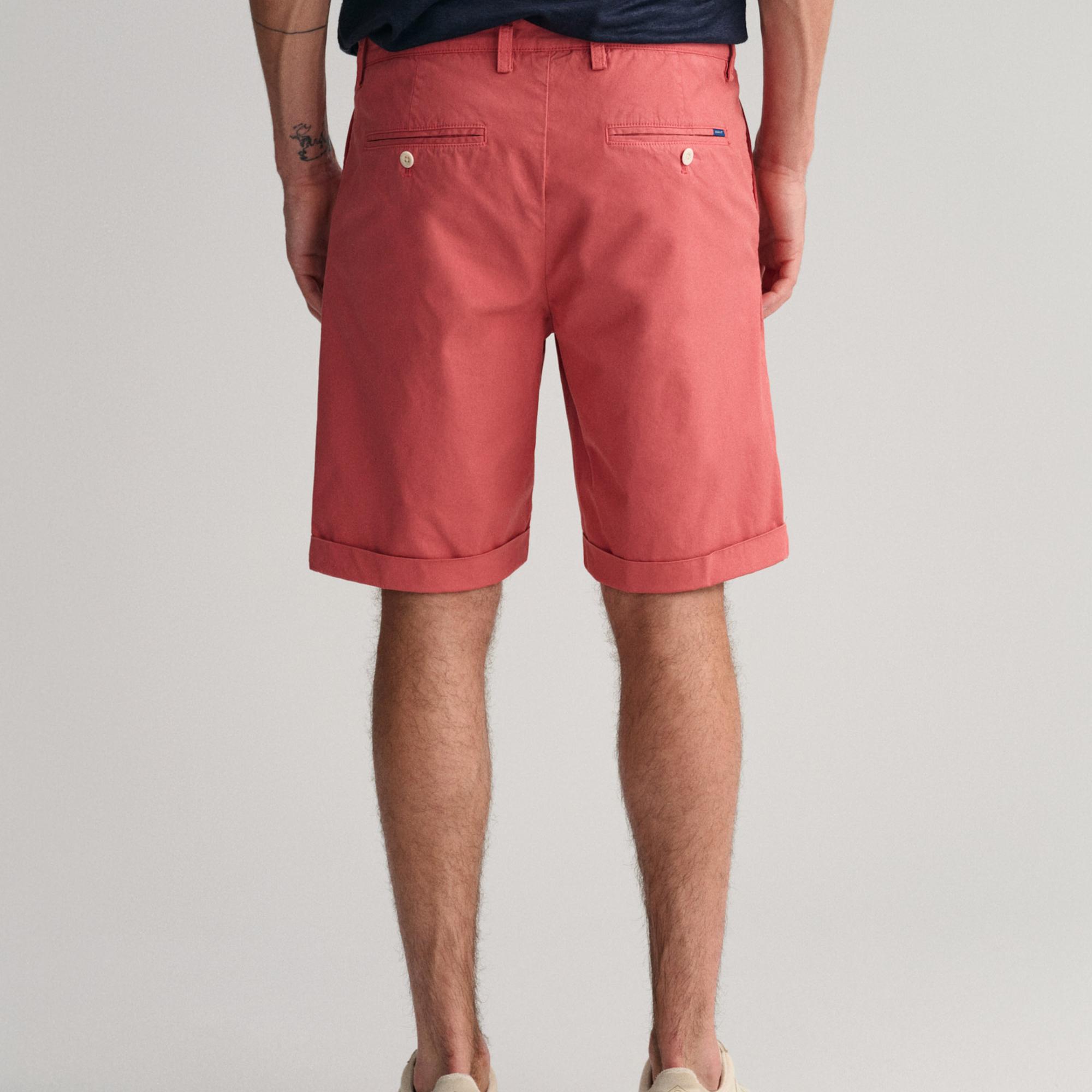 GANT Erkek Kırmızı Regular Fit Şort