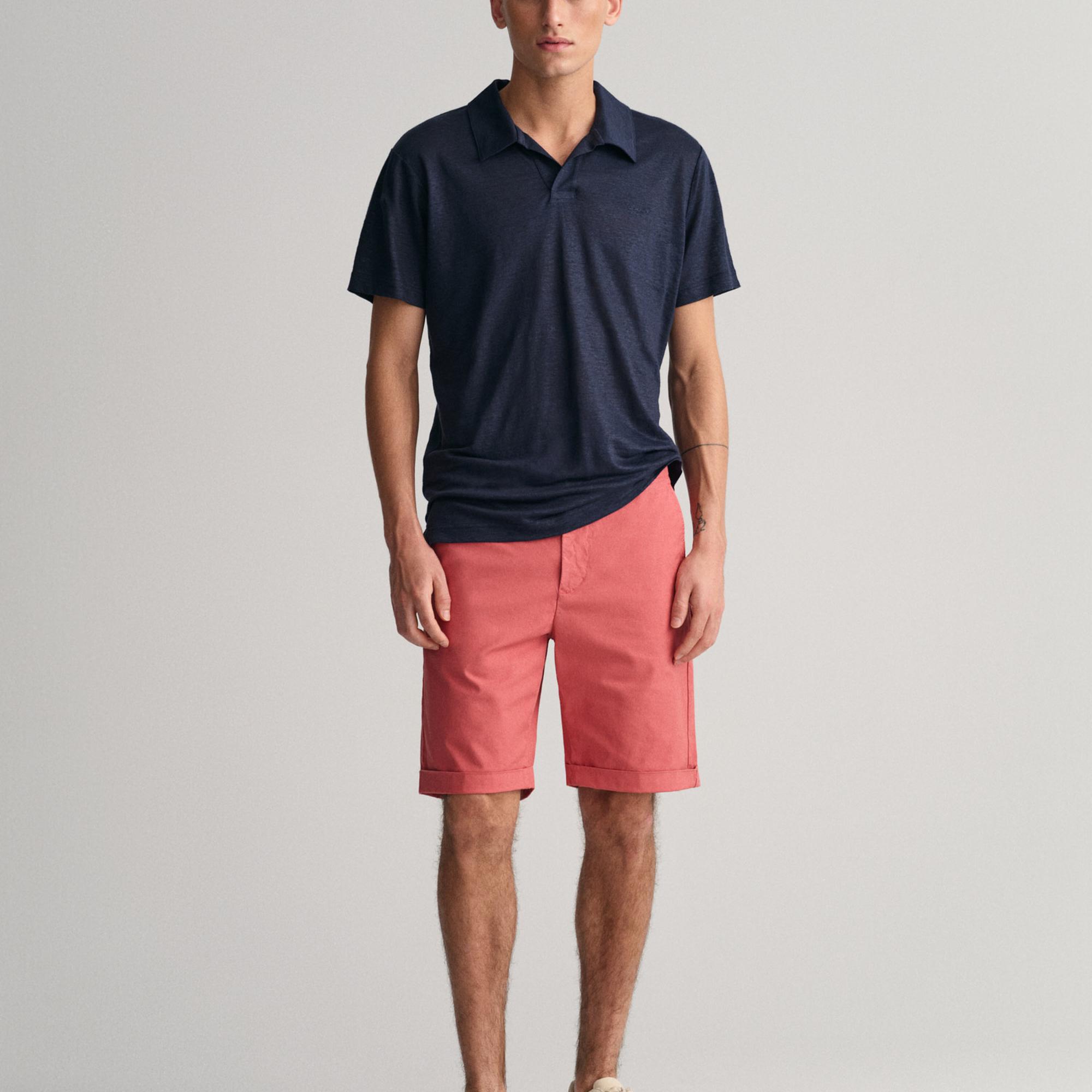 GANT Erkek Kırmızı Regular Fit Şort