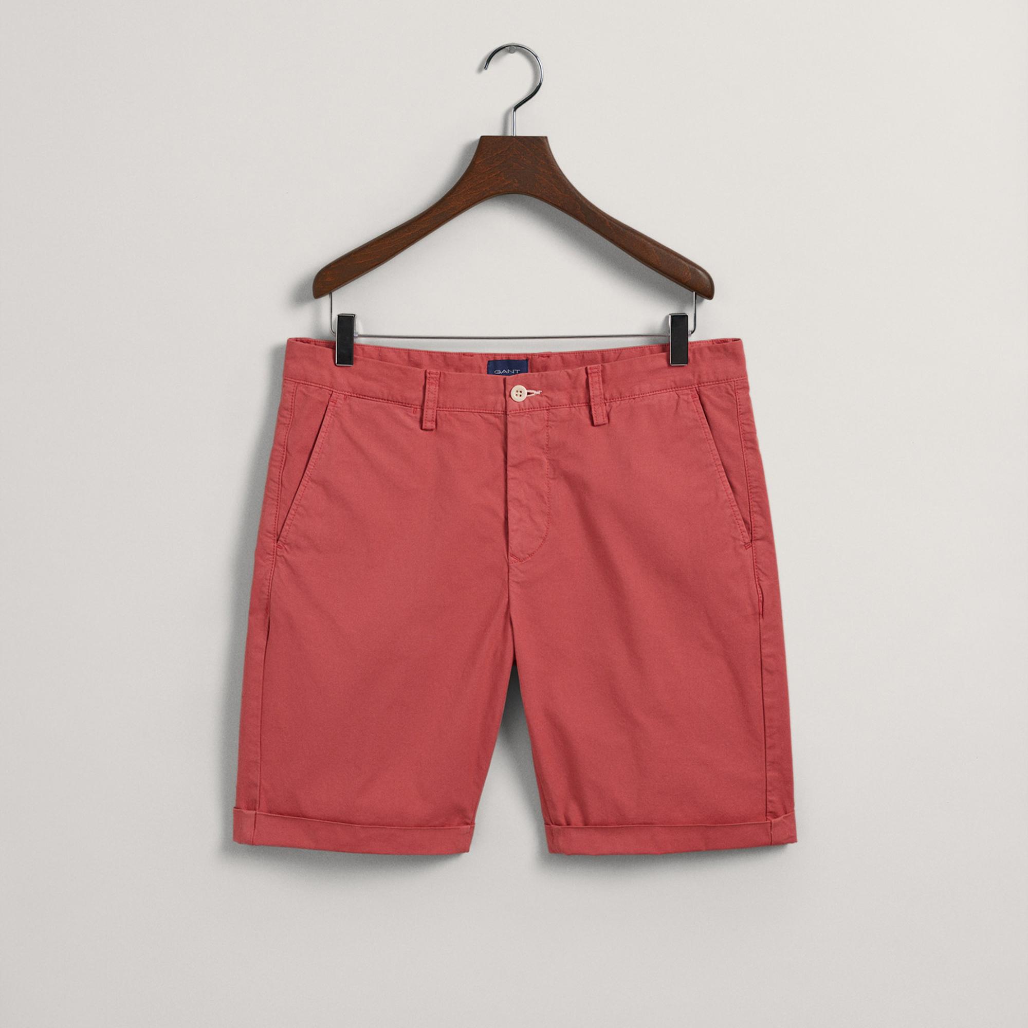 GANT Erkek Kırmızı Regular Fit Şort