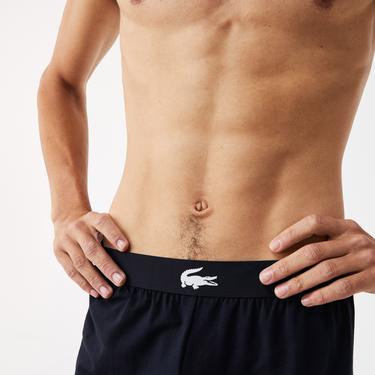  Lacoste Erkek Regular Fit Baskılı Lacivert Şort