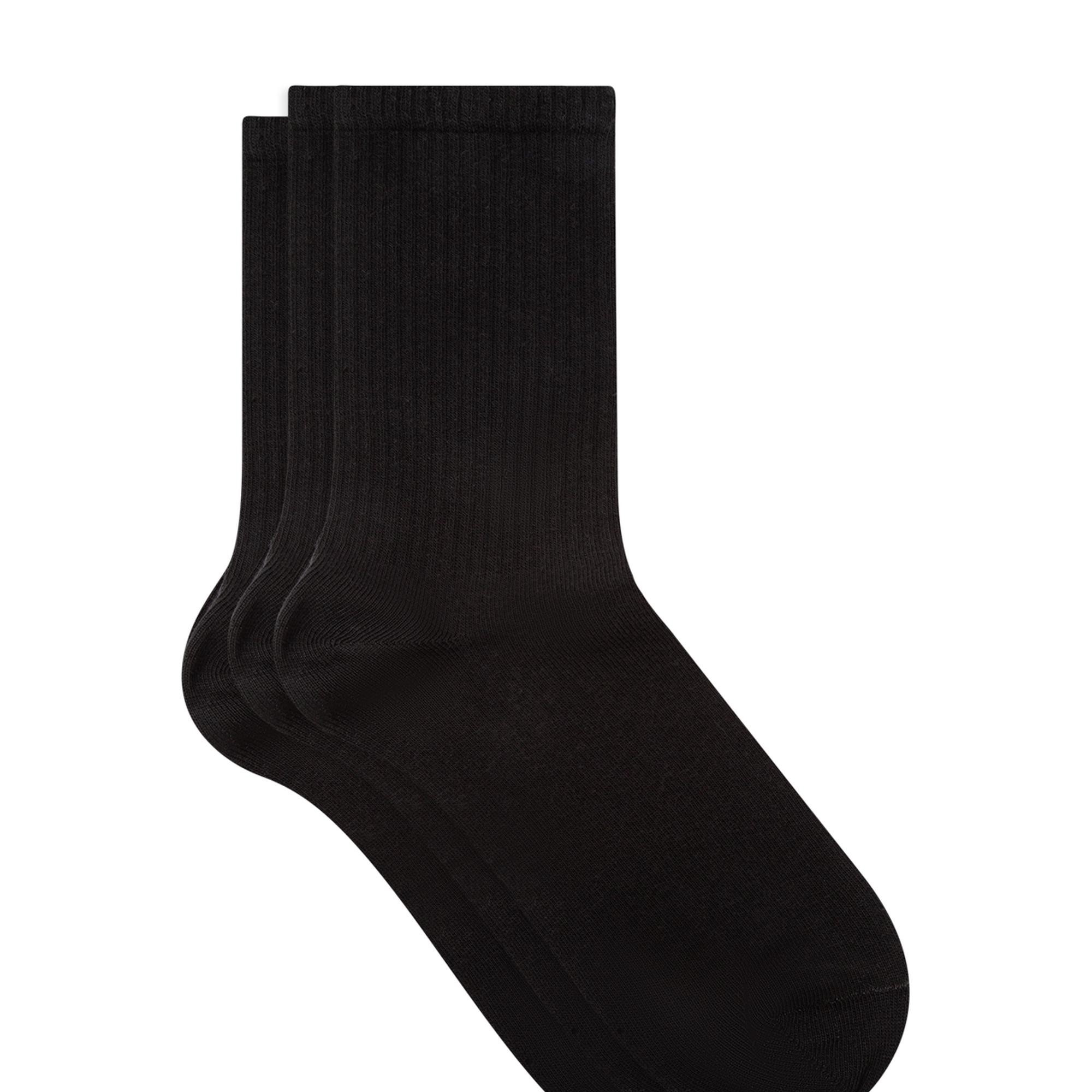 Mavi 3lü Siyah Soket Çorap 0911173-900