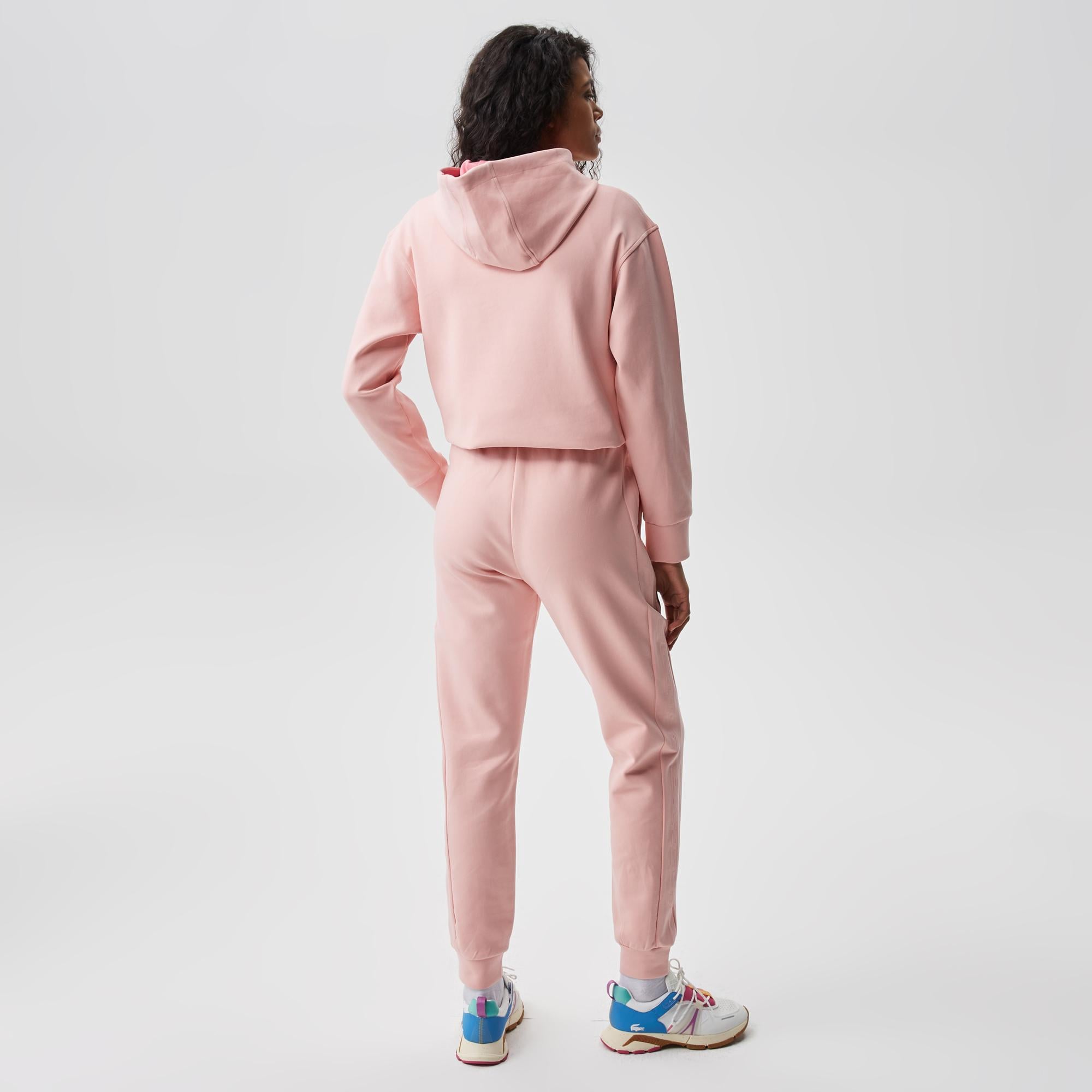 Kadın Slim Fit Baskılı Pembe Eşofman Altı