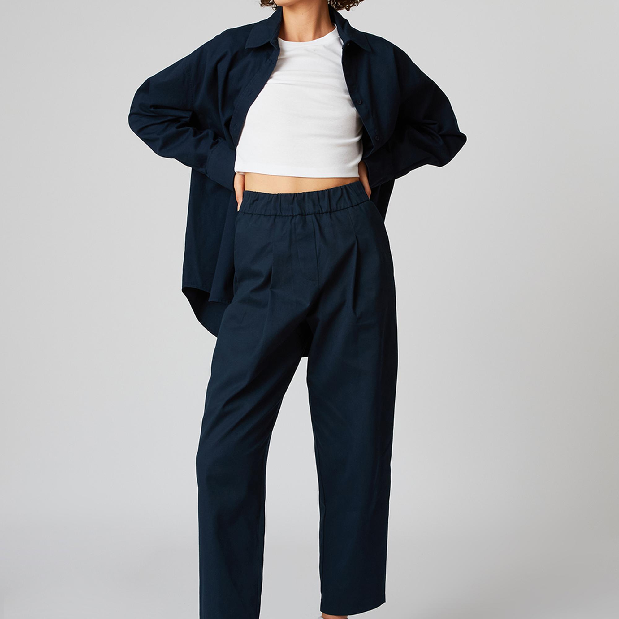 Lastikli Gabardin Pantolon