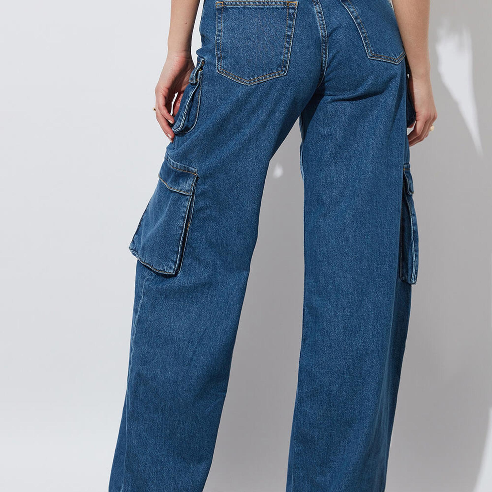 Denim Kargo Pantolon
