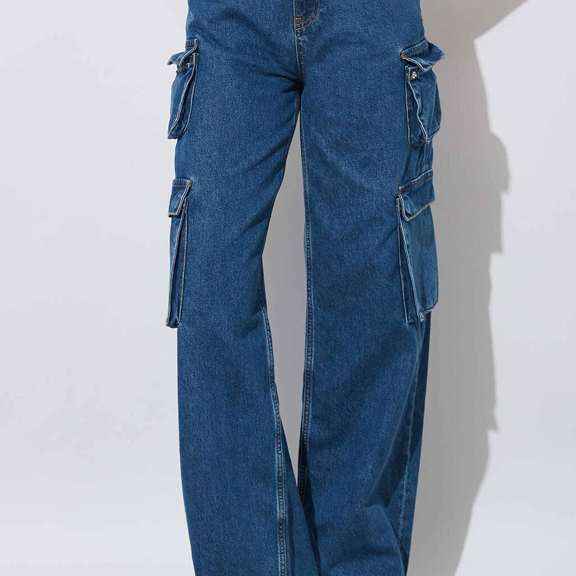 Denim Kargo Pantolon