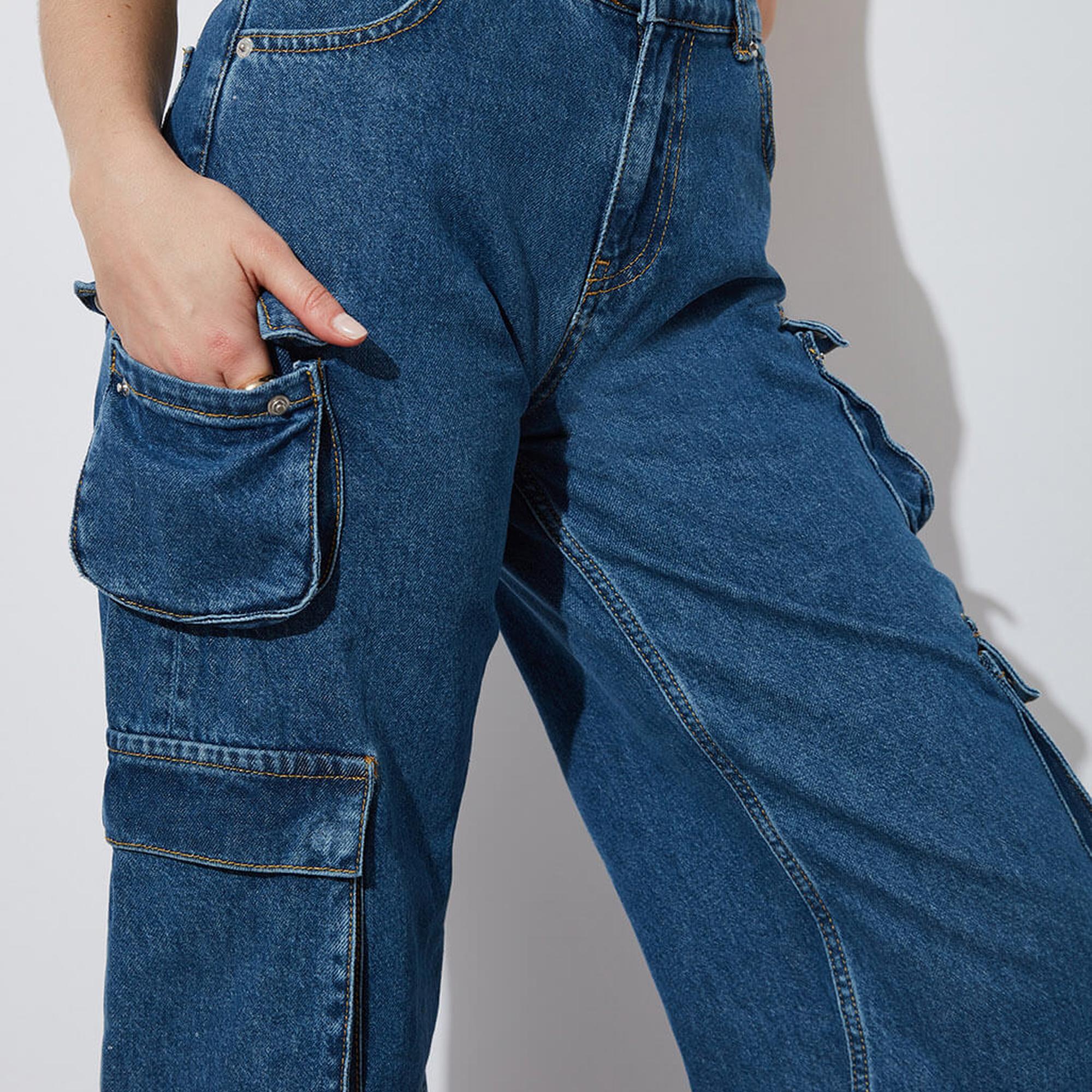 Denim Kargo Pantolon