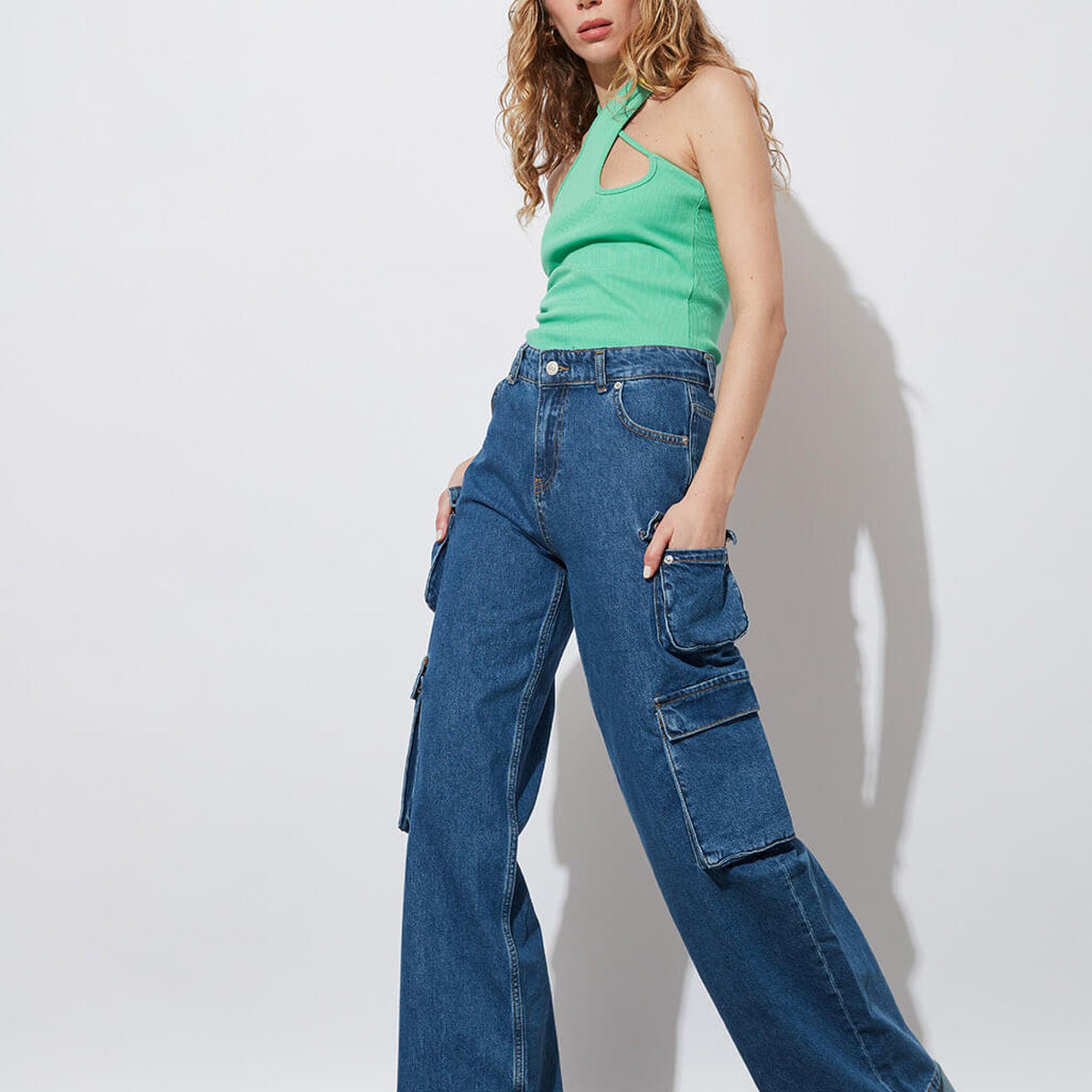 Asimetrik Askılı Croptop