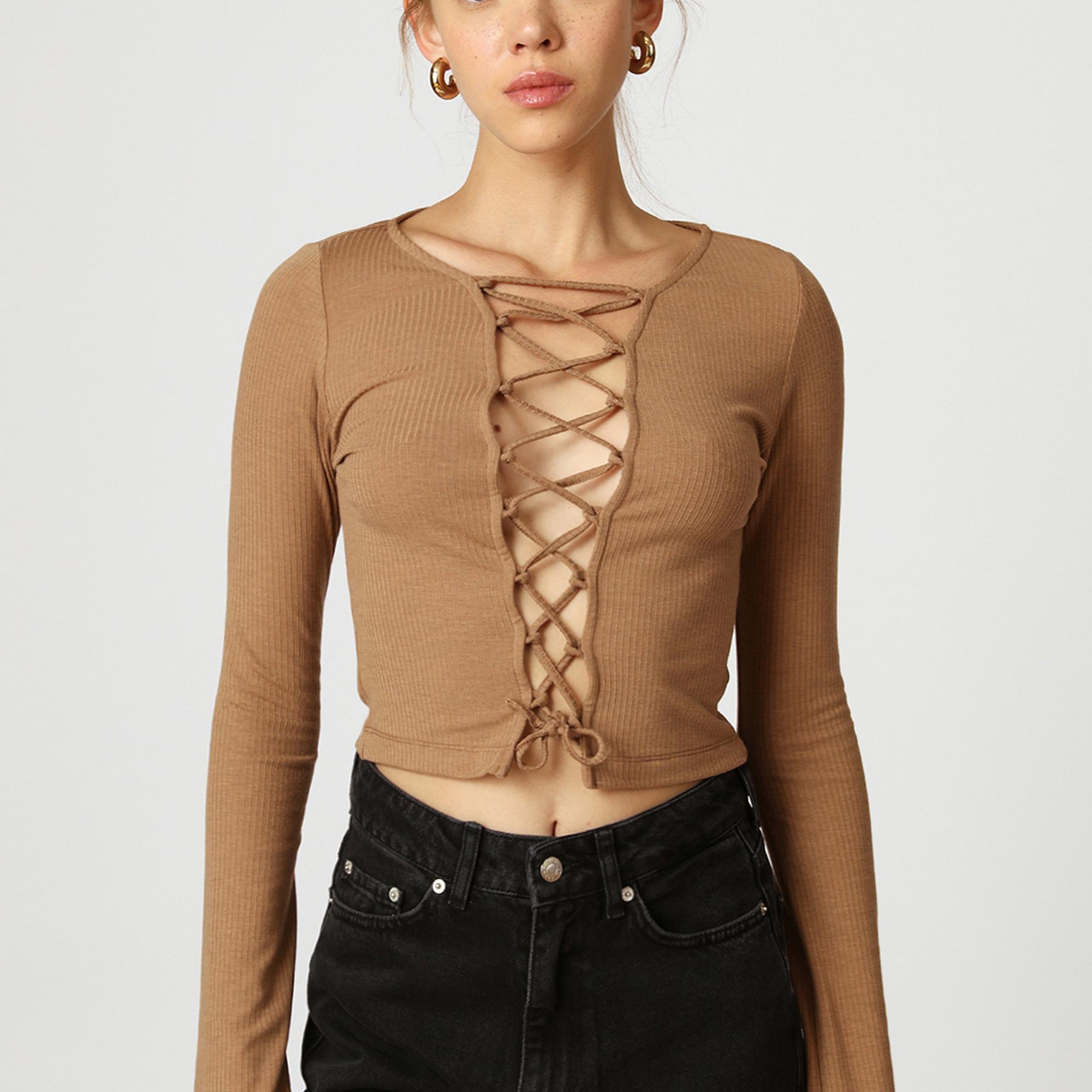 Önden Bağlamalı Bluz