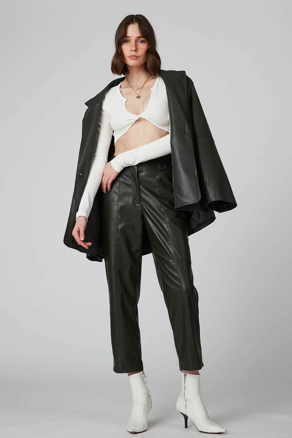  Burgulu Uzun Kollu Croptop