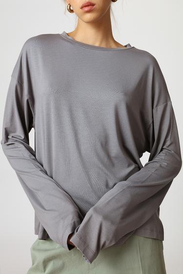  Uzun Kollu Oversize Tshirt