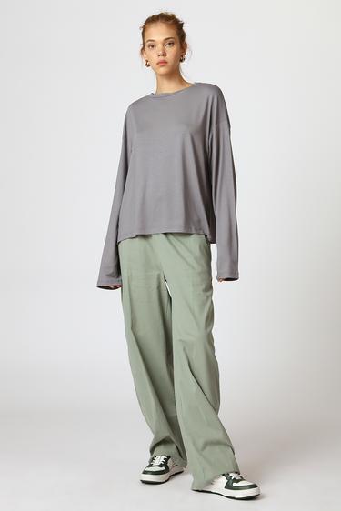  Uzun Kollu Oversize Tshirt